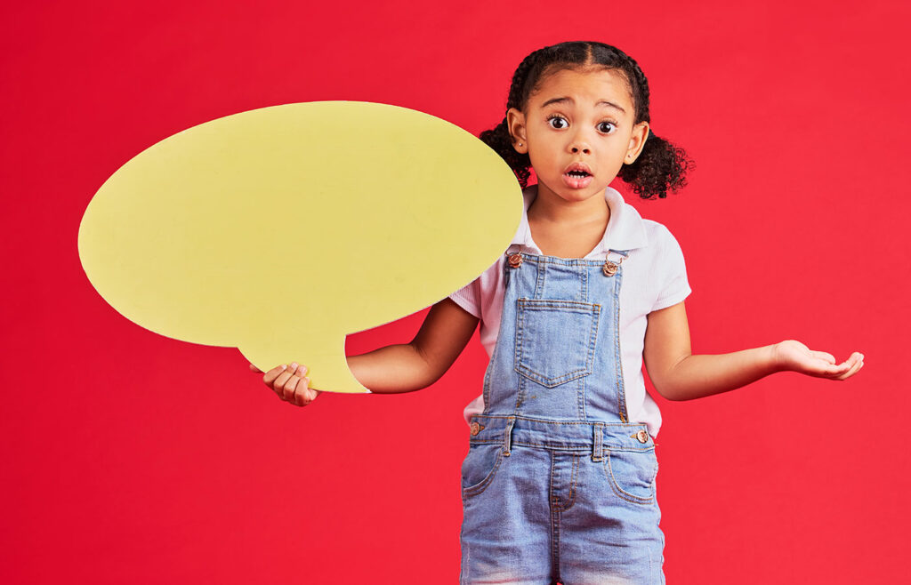 confused kid or portrait of speech bubble ideas 2025 04 06 10 08 52 utc